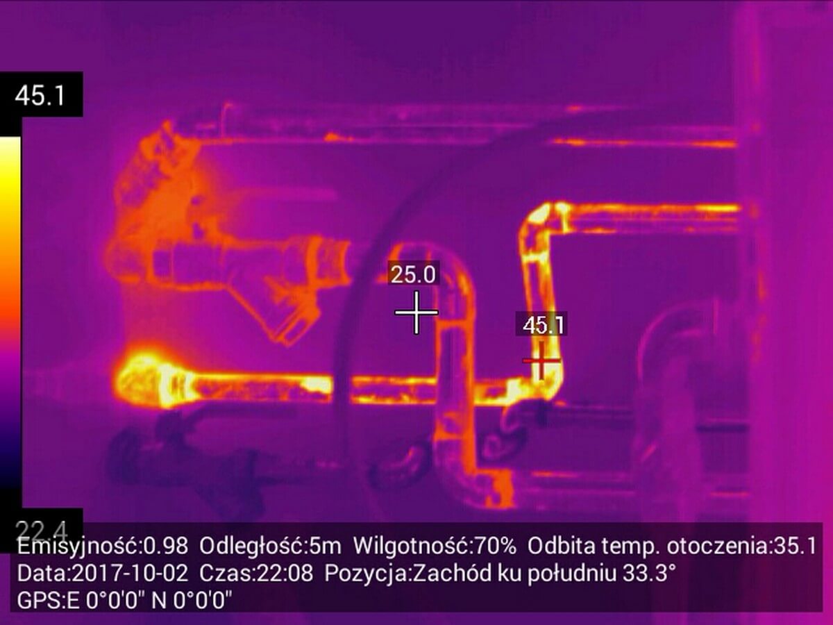 Usługi inspekcji kamerą termowizyjną​